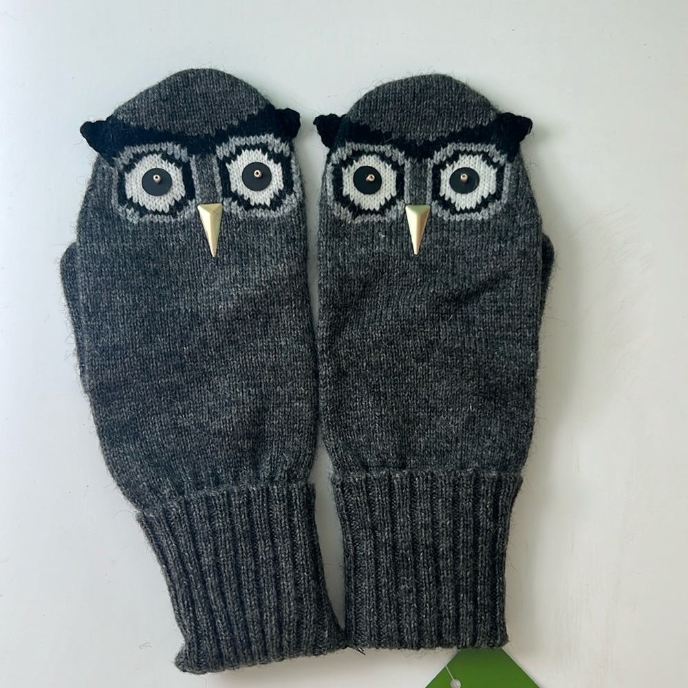 Kate Spade Owl Mittens